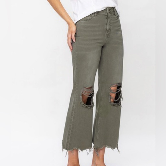 VERVET BY FLYING MONKEY Denim - 90’s style vintage crop jeans